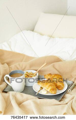 Stock Photo - Breakfast in bed. Fotosearch