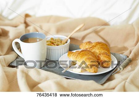 Stock Photo - Breakfast in bed. Fotosearch
