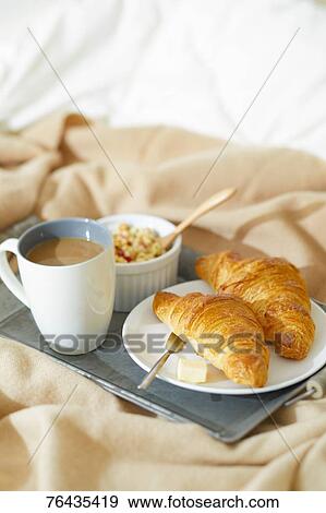 Stock Photo - Breakfast in bed. Fotosearch