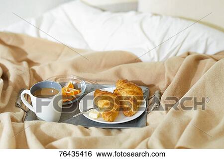 Stock Photograph - Breakfast in bed. Fotosearch