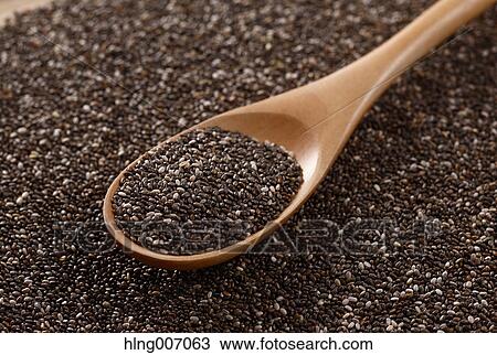 Chia seeds View Large Photo Image Stock Image - Chia seeds. Fotosearch