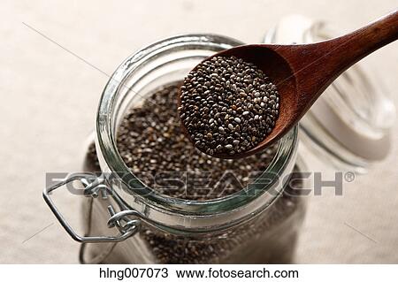 Chia seeds View Large Photo Image Stock Image - Chia seeds. Fotosearch