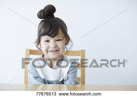 Stock Image - Cute Japanese kid. Fotosearch