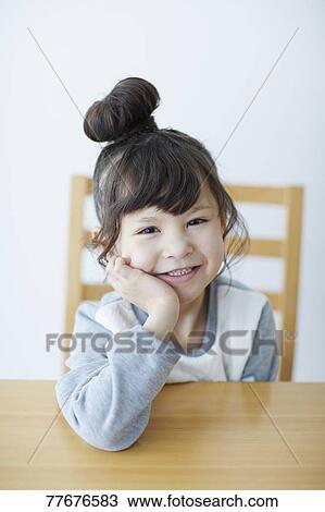 Stock Image - Cute Japanese kid. Fotosearch