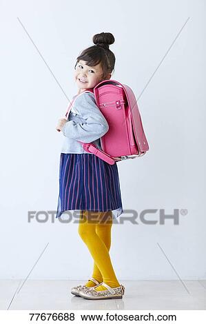 Cute Japanese school kid View Large Photo Image Stock Photo - Cute Japanese school kid. Fotosearch