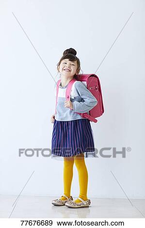 Cute Japanese school kid View Large Photo Image Stock Photo - Cute Japanese school kid. Fotosearch