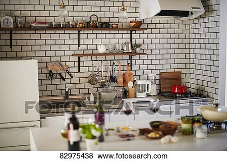 Stock Photo - Empty kitchen. Fotosearch
