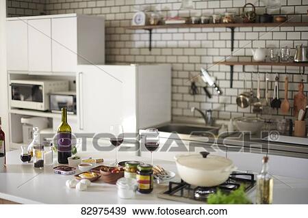 Empty kitchen View Large Photo Image Stock Photo - Empty kitchen. Fotosearch