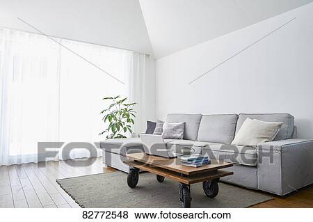 Stock Photo - Empty living room. Fotosearch