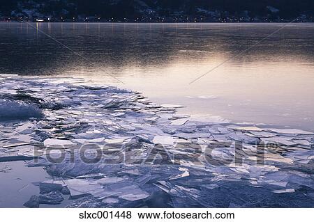 Frozen lake Suwa, Nagano Prefecture, Japan View Large Photo Image Stock Photo - Frozen lake Suwa, Nagano Prefecture, Japan. Fotosearch