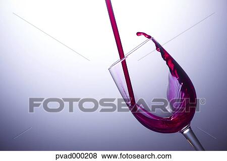 Stock Photo - Glass of red wine. Fotosearch