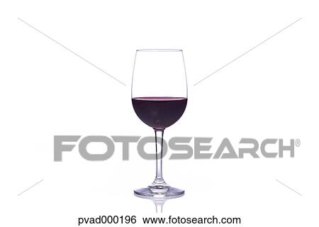 Stock Photograph - Glass of red wine. Fotosearch