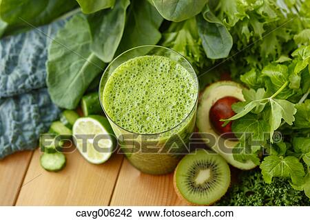Stock Image - Green Smoothie. Fotosearch