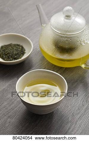 Picture - Green tea. Fotosearch