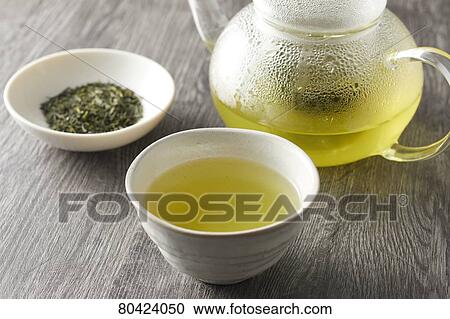 Stock Image - Green tea. Fotosearch