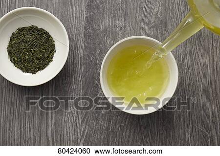 Stock Image - Green tea. Fotosearch