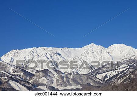 Hakuba Mountain Range, Nagano Prefecture, Japan View Large Photo Image Picture - Hakuba Mountain Range, Nagano Prefecture, Japan. Fotosearch