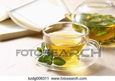 Stock Image - Herbal tea. Fotosearch