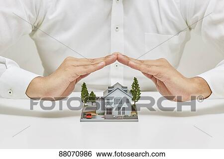 Stock Photograph - Home Insurance image. Fotosearch