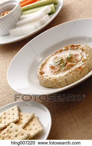 Stock Image - Hummus. Fotosearch