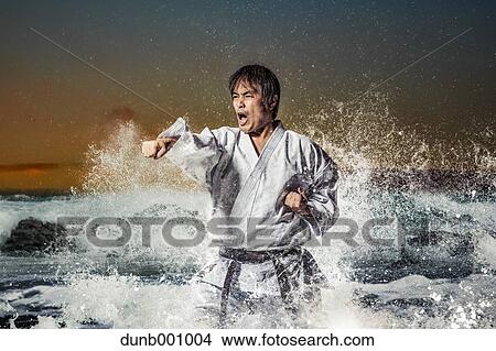 Image composite of Japanese karate athlete View Large Photo Image Picture - Image composite of Japanese karate athlete. Fotosearch