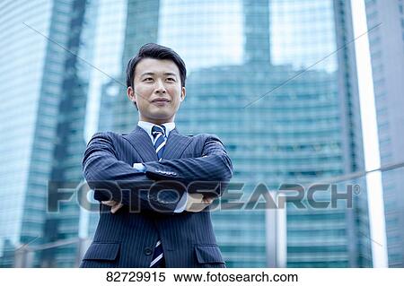 Japanese businessman downtown Tokyo View Large Photo Image Stock Photography - Japanese businessman downtown Tokyo. Fotosearch