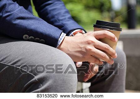 Japanese businessman with coffee View Large Photo Image Stock Image - Japanese businessman with coffee. Fotosearch