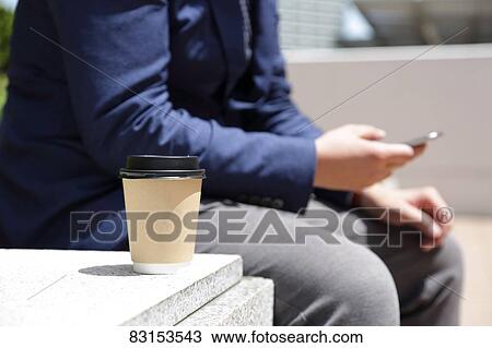 Japanese businessman with coffee View Large Photo Image Stock Image - Japanese businessman with coffee. Fotosearch