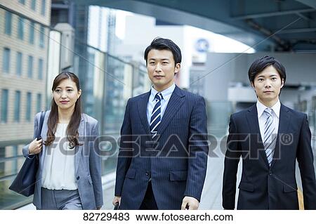 Japanese businesspeople downtown Tokyo View Large Photo Image Stock Image - Japanese businesspeople downtown Tokyo. Fotosearch