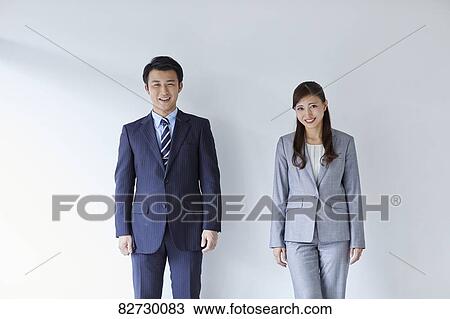 Stock Image - Japanese businesspeople. Fotosearch