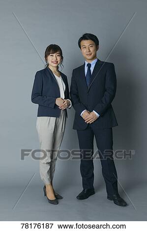 Stock Photo - Japanese businesspeople. Fotosearch