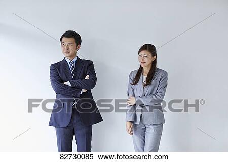 Stock Photography - Japanese businesspeople. Fotosearch