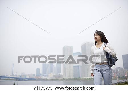 Japanese businesswoman downtown Tokyo View Large Photo Image Stock Photography - Japanese businesswoman downtown Tokyo. Fotosearch