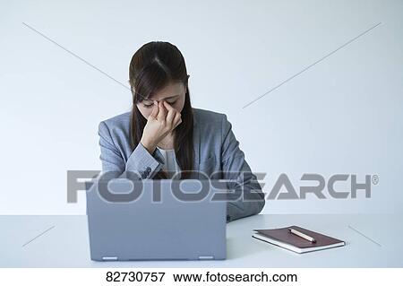 Japanese businesswoman in the office View Large Photo Image Stock Photo - Japanese businesswoman in the office. Fotosearch