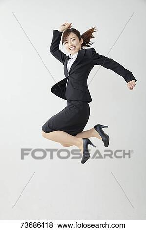 Japanese businesswoman on white background View Large Photo Image Stock Photo - Japanese businesswoman on white background. Fotosearch