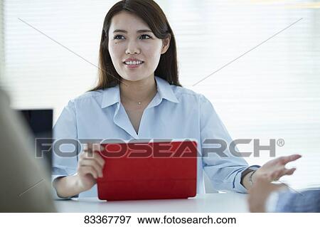 Stock Photo - Japanese businesswoman. Fotosearch