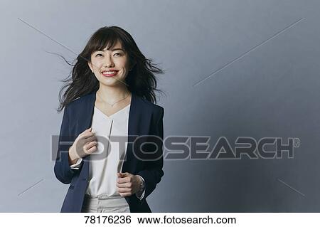 Stock Photograph - Japanese businesswoman. Fotosearch
