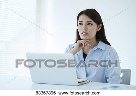 Stock Photograph - Japanese businesswoman. Fotosearch