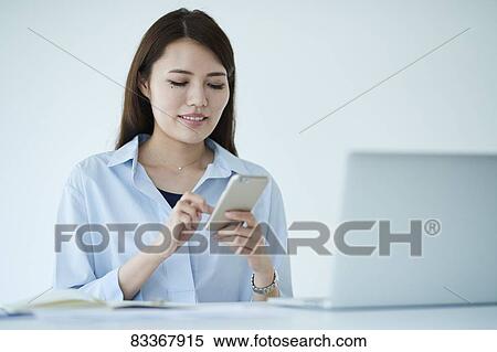 Stock Photography - Japanese businesswoman. Fotosearch