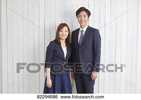 Japanese couple studio photo shoot View Large Photo Image Stock Photograph - Japanese couple studio photo shoot. Fotosearch