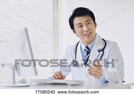 Japanese doctor in his studio View Large Photo Image Stock Image - Japanese doctor in his studio. Fotosearch