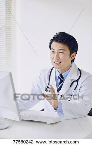 Japanese doctor in his studio View Large Photo Image Stock Image - Japanese doctor in his studio. Fotosearch