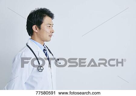 Stock Image - Japanese doctor. Fotosearch
