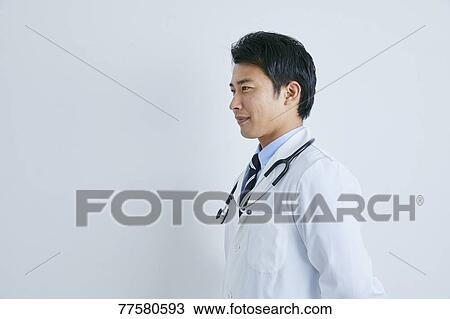 Stock Image - Japanese doctor. Fotosearch