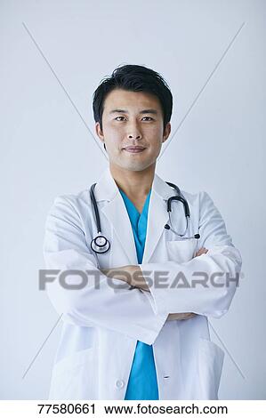 Stock Image - Japanese doctor. Fotosearch