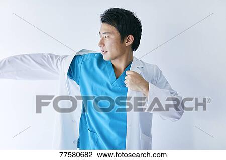 Stock Image - Japanese doctor. Fotosearch