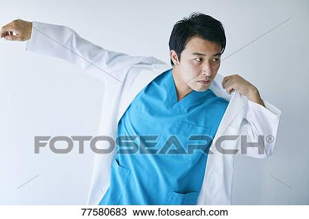 Stock Image - Japanese doctor. Fotosearch