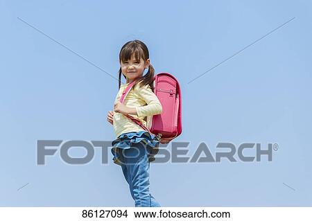 Japanese elementary schoolgirl View Large Photo Image Picture - Japanese elementary schoolgirl. Fotosearch