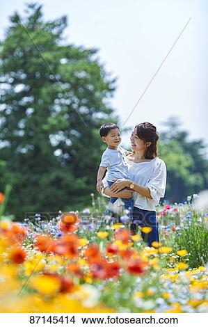 Japanese family in a city park View Large Photo Image Picture - Japanese family in a city park. Fotosearch
