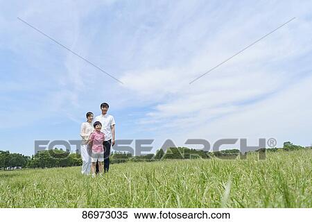 Japanese family in a city park View Large Photo Image Stock Photography - Japanese family in a city park. Fotosearch